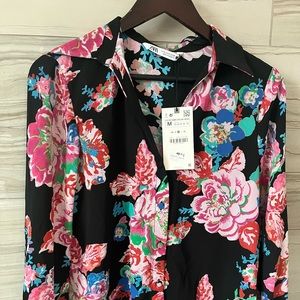 Floral print Zara blouse